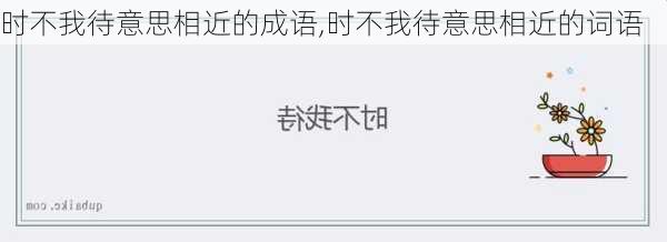 时不我待意思相近的成语,时不我待意思相近的词语