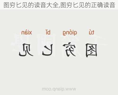 图穷匕见的读音大全,图穷匕见的正确读音