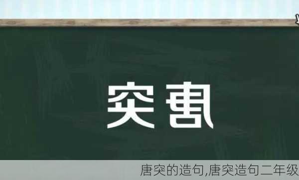 唐突的造句,唐突造句二年级