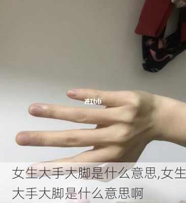 女生大手大脚是什么意思,女生大手大脚是什么意思啊