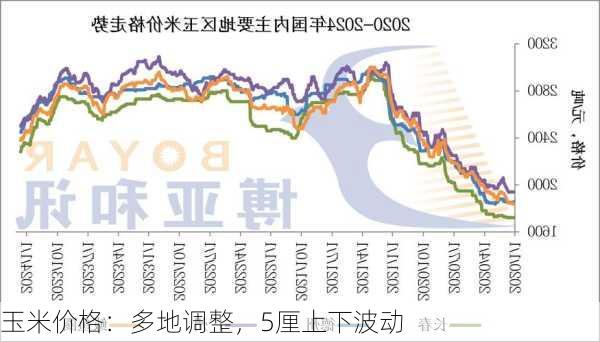 玉米价格：多地调整，5厘上下波动