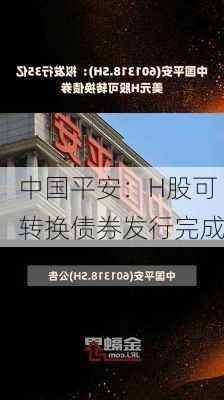 中国平安：H股可转换债券发行完成