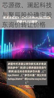 芯源微、澜起科技与聚辰股份确定股东询价转让价格