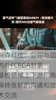 兴森科技：公司与国内外FCBGA封装基板领域上下游厂商保持良好的沟通和技术交流