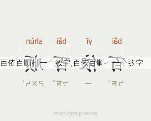 百依百顺打一个数字,百依百顺打一个数字