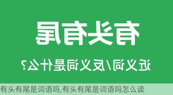 有头有尾是词语吗,有头有尾是词语吗怎么读