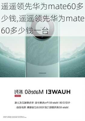 遥遥领先华为mate60多少钱,遥遥领先华为mate60多少钱一台