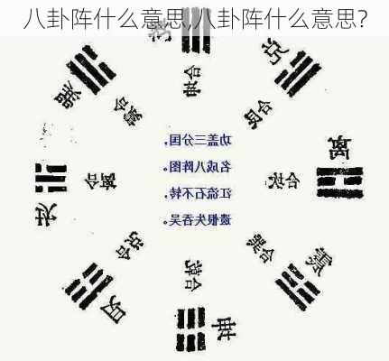 八卦阵什么意思,八卦阵什么意思?