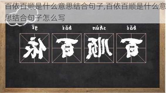 百依百顺是什么意思结合句子,百依百顺是什么意思结合句子怎么写