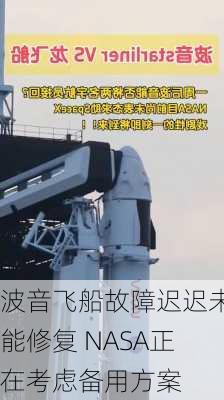 波音飞船故障迟迟未能修复 NASA正在考虑备用方案