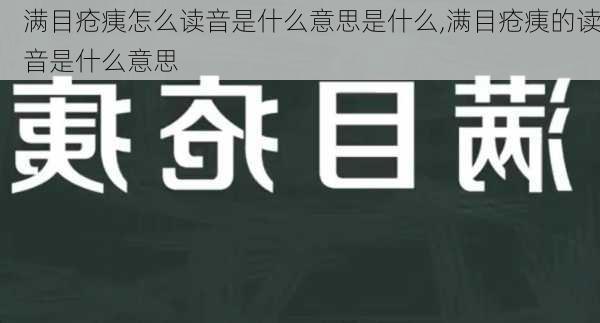 满目疮痍怎么读音是什么意思是什么,满目疮痍的读音是什么意思