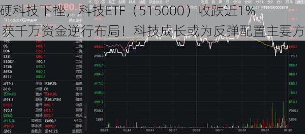 AI硬科技下挫，科技ETF（515000）收跌近1%，获千万资金逆行布局！科技成长或为反弹配置主要方向