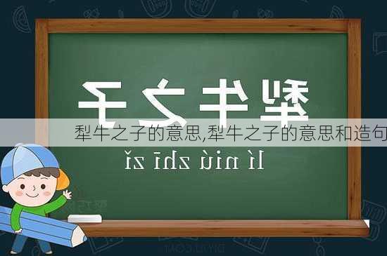 犁牛之子的意思,犁牛之子的意思和造句