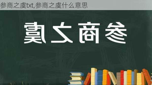 参商之虞txt,参商之虞什么意思