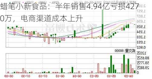 蜡笔小新食品：半年销售4.94亿亏损4270万，电商渠道成本上升