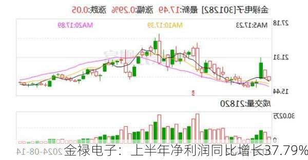 金禄电子：上半年净利润同比增长37.79%