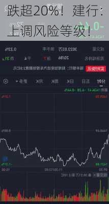 跌超20%！建行：上调风险等级！