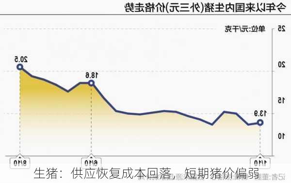 生猪：供应恢复成本回落，短期猪价偏弱