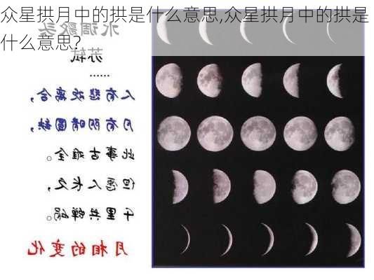 众星拱月中的拱是什么意思,众星拱月中的拱是什么意思?