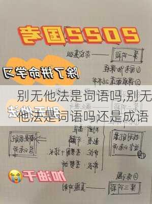 别无他法是词语吗,别无他法是词语吗还是成语