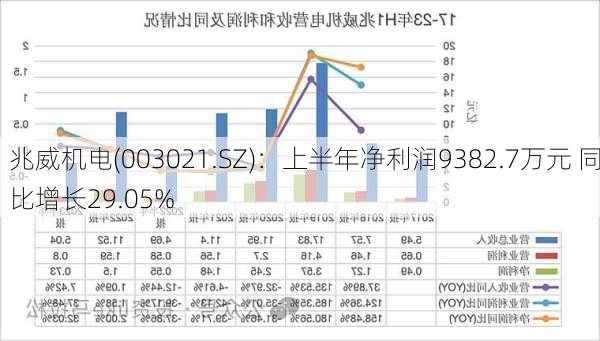 兆威机电(003021.SZ)：上半年净利润9382.7万元 同比增长29.05%