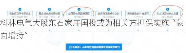 科林电气大股东石家庄国投或为相关方担保实施“蒙面增持”