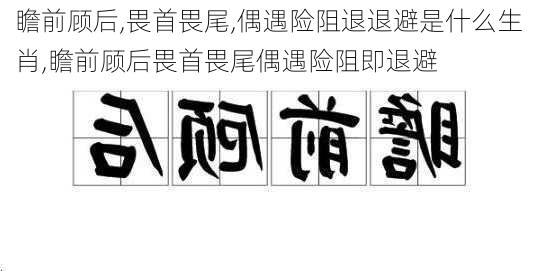 瞻前顾后,畏首畏尾,偶遇险阻退退避是什么生肖,瞻前顾后畏首畏尾偶遇险阻即退避