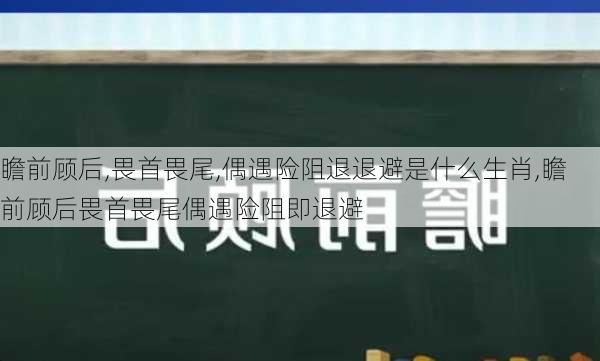 瞻前顾后,畏首畏尾,偶遇险阻退退避是什么生肖,瞻前顾后畏首畏尾偶遇险阻即退避