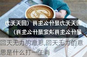 回天无力的意思,回天无力的意思是什么打一生肖