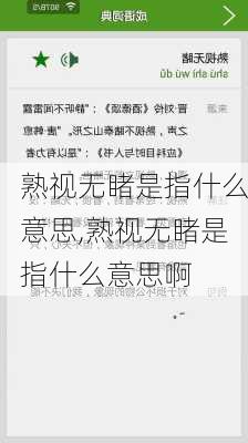 熟视无睹是指什么意思,熟视无睹是指什么意思啊