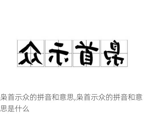 枭首示众的拼音和意思,枭首示众的拼音和意思是什么