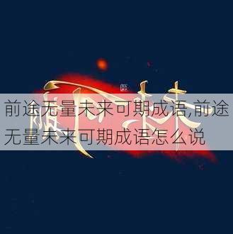 前途无量未来可期成语,前途无量未来可期成语怎么说