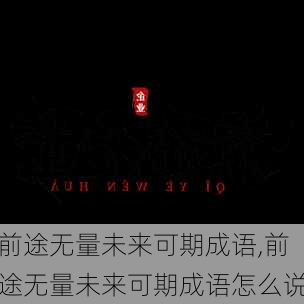 前途无量未来可期成语,前途无量未来可期成语怎么说