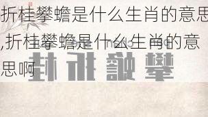 折桂攀蟾是什么生肖的意思,折桂攀蟾是什么生肖的意思啊