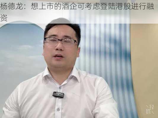 杨德龙：想上市的酒企可考虑登陆港股进行融资