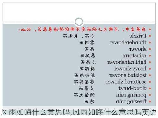 风雨如晦什么意思吗,风雨如晦什么意思吗英语