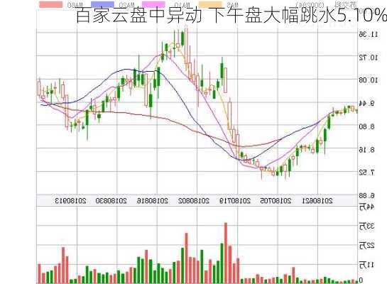 百家云盘中异动 下午盘大幅跳水5.10%