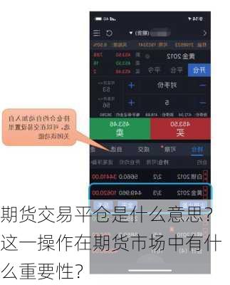 期货交易平仓是什么意思？这一操作在期货市场中有什么重要性？