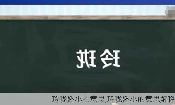 玲珑娇小的意思,玲珑娇小的意思解释