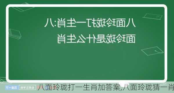 八面玲珑打一生肖加答案,八面玲珑猜一肖