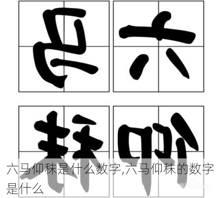 六马仰秣是什么数字,六马仰秣的数字是什么