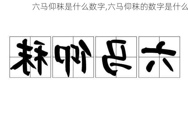 六马仰秣是什么数字,六马仰秣的数字是什么