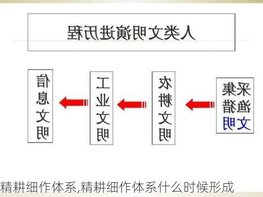 精耕细作体系,精耕细作体系什么时候形成