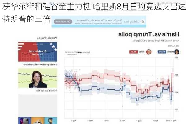 获华尔街和硅谷金主力挺 哈里斯8月日均竞选支出达特朗普的三倍