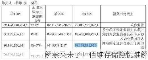 解禁又来了！佰维存储隐忧难解