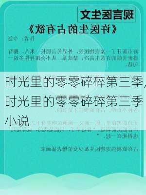 时光里的零零碎碎第三季,时光里的零零碎碎第三季 小说