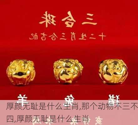 厚颜无耻是什么生肖,那个动物不三不四,厚颜无耻是什么生肖