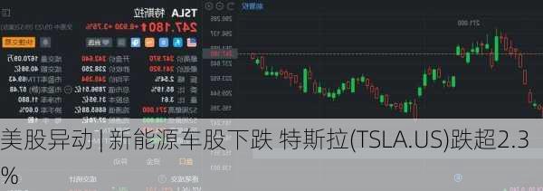 美股异动 | 新能源车股下跌 特斯拉(TSLA.US)跌超2.3%