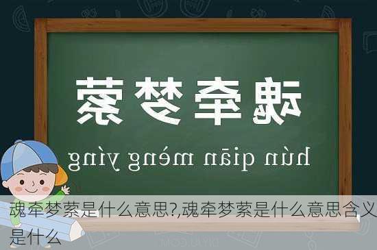 魂牵梦萦是什么意思?,魂牵梦萦是什么意思含义是什么