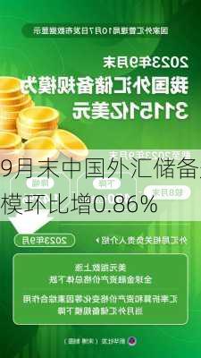 9月末中国外汇储备规模环比增0.86%